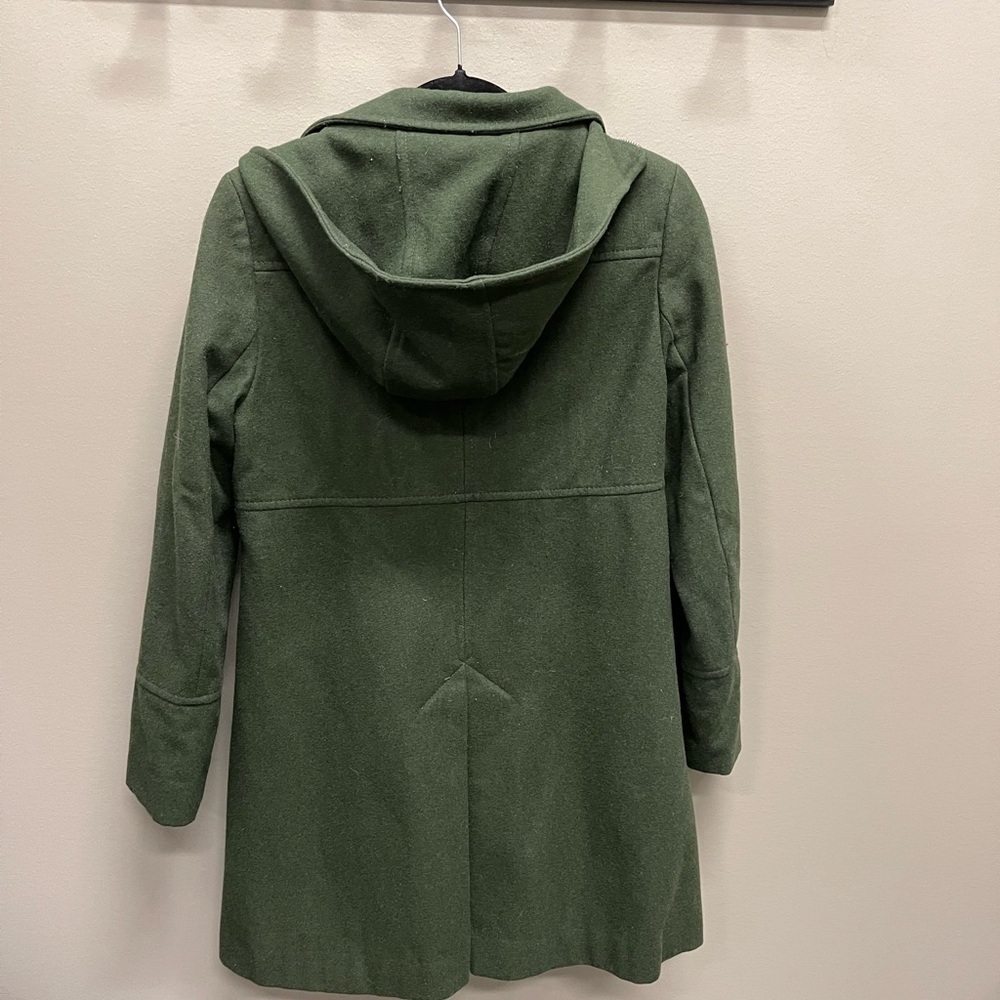 DKNY Women's Olive Trench Coat - Picture 3 of 5
